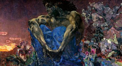 Demone (seduto) da Mikhail Aleksandrovich Vrubel